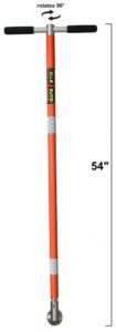 Bastón magnético Safe-T-Stik de Adamar controlando carga suspendida de acero sin contacto