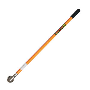 Bastón magnético Safe-T-Stik de Adamar controlando carga suspendida de acero sin contacto