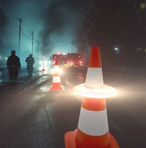 Maleta SIGMAX8 con 8 luces de emergencia inalambricas secuenciales para conos de señalización
